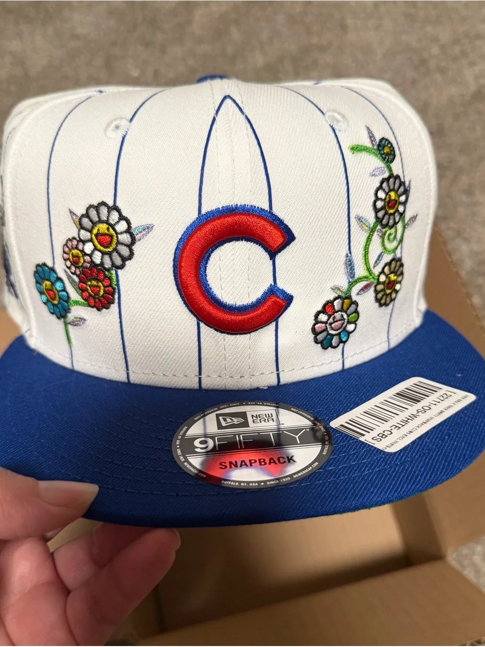 Complex x Takashi Murakami New Era Chicago Cubs Floral Pinstripe Snapback